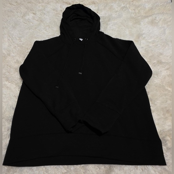 Danskin Tops - Danskin Women’s Size Large (12-14) Black Hooded Hoodie Pullover EUC
